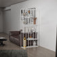 Minimalist Open Metal Etagere Bookcase with Rectangular Shelves Bookcase Clearhalo 'Bookcases' 'Furniture' 'furniture_bookcases' 'kitchen' 'kitchen_bookcases' 'Living Room Furniture' 'Office Furniture' 1200x1200_bbe02dc4-aa8a-4529-92b5-f74be3dd4cec