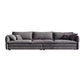 Contemporary Cushions Sofa & Chaise Loose Back Flared Arm Sofa