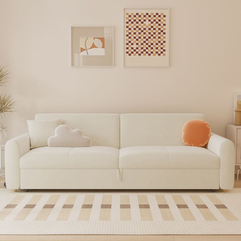 32.28 "Sleeper a braccio quadrato Scandinavo Styled Sleer Bed in bianco