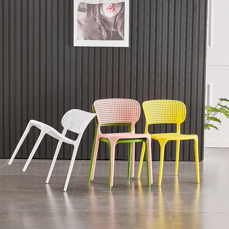 Glam Style Dining Room Plastic Side Chair Matte Finish Open Back Dining Chair Clearhalo ' kitchen&dining_furn' 'Dining Chairs' 'Dining Tables & Seating' 'dining_chair' 'furn' 'furn_dining_chair' 'Furniture' 'furniture_dining_chair' 'Kitchen & Dining Furniture' 'kitchen' 1200x1200_bbe09944-d080-42bc-a782-11ce5a240c48