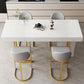 Modern Bar Table Set 1/2/5 Pcs Faux Marble Rectangular Bar Set for Indoor Clearhalo 'Bar Furniture' 'furn' 'furn_home_bar_bar_sets' 'Furniture' 'Home Bars & Bar Sets' 'home_bar_bar_sets' 'Kitchen & Dining Furniture' 1200x1200_bbe0c357-8f2a-4ba7-afb1-5d1b4b735f76