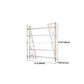 Metal White Bookcase Contemporary Open Back Shelf Bookcase for Bedroom