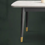 4-foot Metal Table Rectangle Stone Top Traditional Luxury Dining Site Table Clearhalo 'Dining Tables & Seating' 'Dining Tables' 'dining_table' 'furn' 'furn_dining_table' 'Furniture' 'Kitchen & Dining Furniture' 1200x1200_bbe23e70-caae-4129-9716-5f8786de54d2