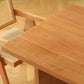 Modern Pine Wood Dining Table with Double Pedestal Base Table for Dining Room