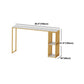 Glam 1/2/3-teiliges Bartisch-Set, rechteckiger Marmor-Bartisch mit Barhocker