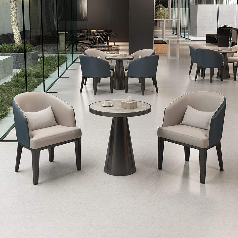 Sedia da pranzo a casa imbottita in stile moderno per sala da pranzo