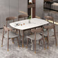 Round Dining Table Set 1/2/7 Pieces with Wood Base Kitchen Furniture Set