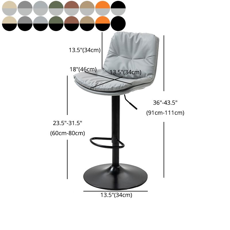 Modern Style Metal Bar Stools with Swivel and Adjustable Height Living Room Bar Stools Clearhalo 'Bar Furniture' 'Bar Stools' 'bar_stools' 'furn' 'furn_bar_stools' 'furniture_bar_stools' 'Kitchen & Dining Furniture' 'kitchen&dining_furn' 'kitchen' 'kitchen_furn' Furniture' 1200x1200_bbefd876-da8d-4ecb-ae66-20c8e27856dc