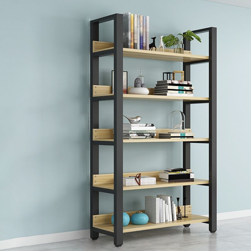 Modern Etagere Mental Bookcase Open Back Bookshelf for Balcony and Living Room Clearhalo 'Bookcases' 'furn' 'furn_bookcases' 'Furniture' 'Office Furniture' 1200x1200_bbf00b7a-08f3-4500-b4ca-179b0dbfc98c