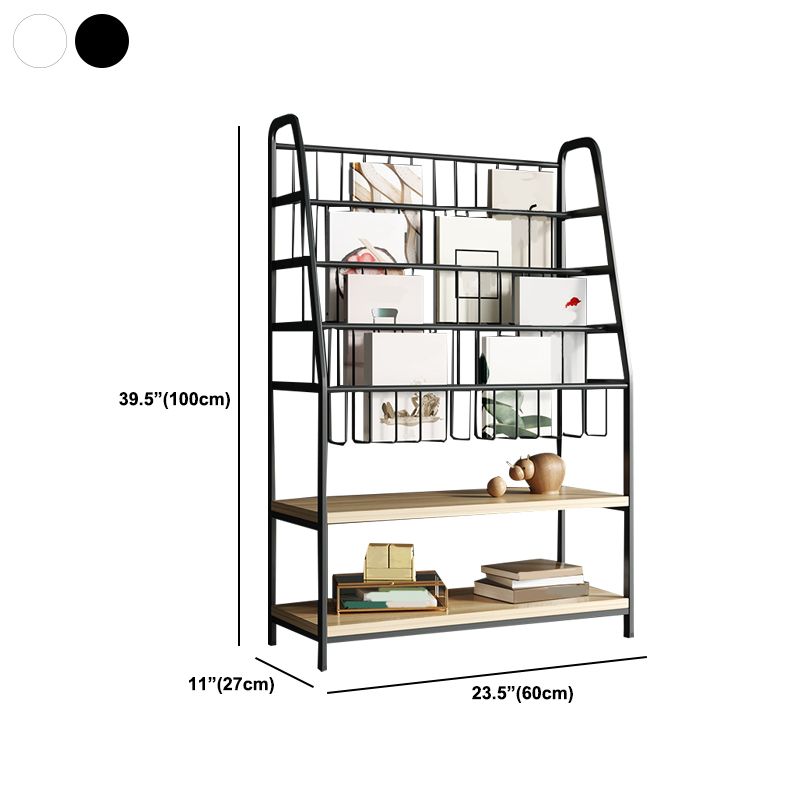 6 Shelves Shelf Bookcase Contemporary Shelves Included Bookshelf 10.6" Wide
