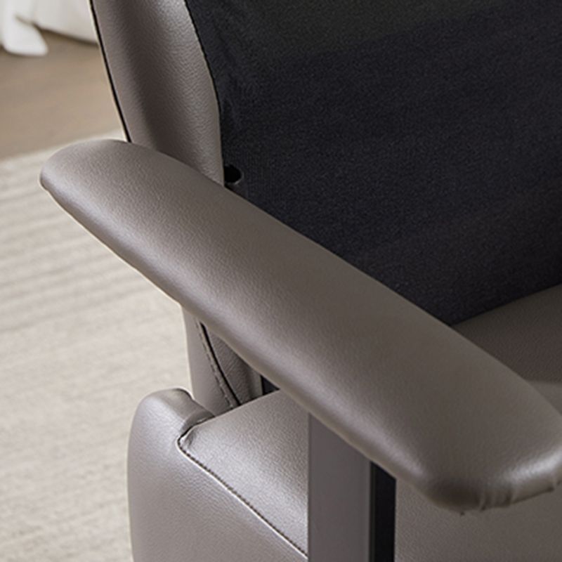 Modern Office Chair Swivel Arm Accent High-Back Leather Chair Clearhalo 'furn' 'furn_office_chair' 'Furniture' 'Office Chairs' 'Office Furniture' 'office_chair' 1200x1200_bbf204d7-509c-47cc-8e53-48e1f0775010