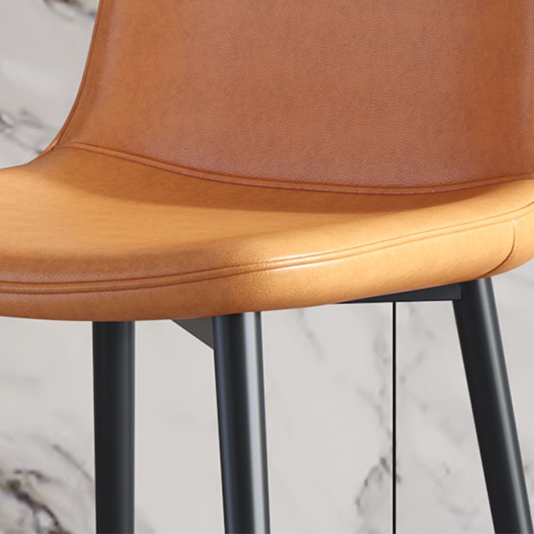 Contemporary Style Chair Kitchen Armless Chairs with Metal Legs Clearhalo 'Dining Chairs' 'Dining Tables & Seating' 'dining_chair' 'furn' 'furn_dining_chair' 'Furniture' 'furniture_dining_chair' 'Kitchen & Dining Furniture' 1200x1200_bbf3bb2b-349b-43c5-8c7c-94f9ff4973ad