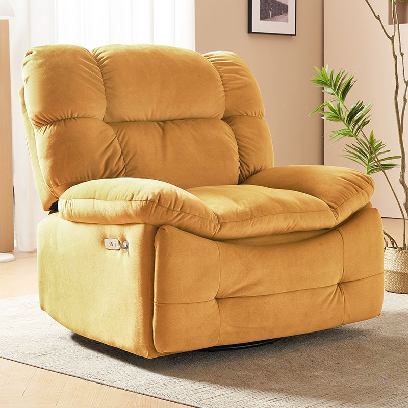 Fauteuil inclinable rembourré en couleur de couleur unie avec verrouillage de position