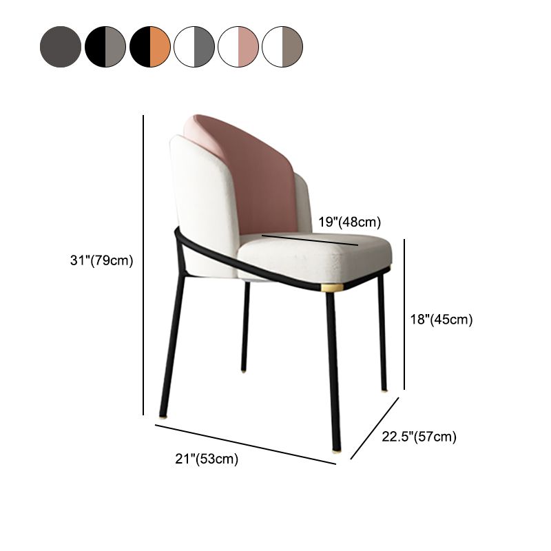 Fabric Dining Side Chair Contemporary Style Dining Chair for Dining Room Clearhalo 'Dining Chairs' 'Dining Tables & Seating' 'dining_chair' 'furn' 'furn_dining_chair' 'Furniture' 'furniture_dining_chair' 'Kitchen & Dining Furniture' 1200x1200_bbf6efc9-7e59-4ce3-9e73-585231af2804