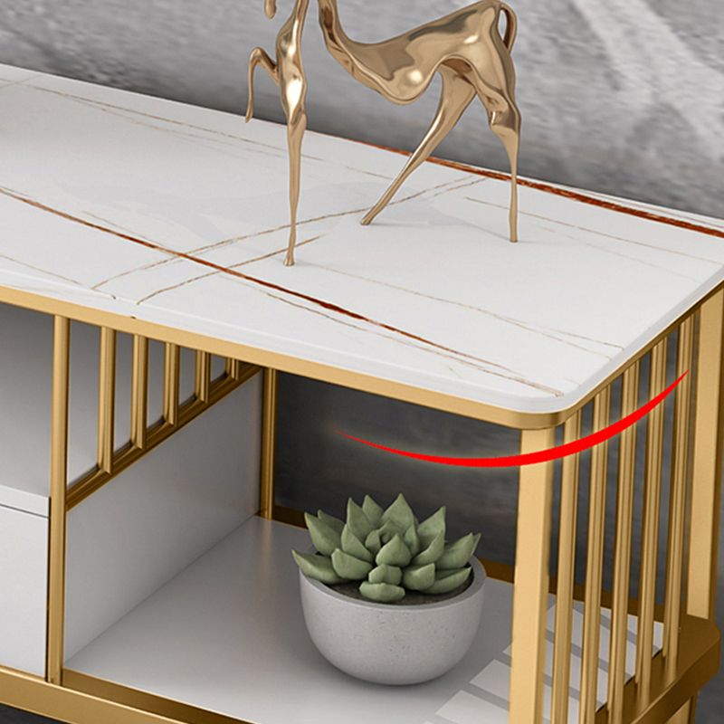 Italiaans rockboard tv -kast modern eenvoudige kleine familie woonkamer marmeren tv -standaard