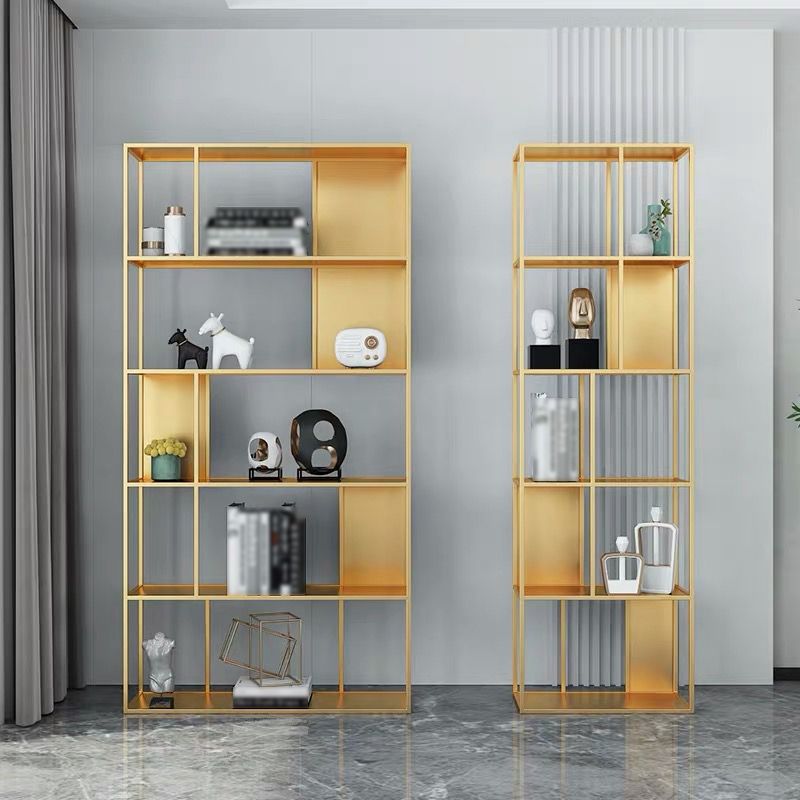 Open Metal Bookcase Industrial Rectangular Shelf for study room Clearhalo 'Bookcases' 'Furniture' 'furniture_bookcases' 'kitchen' 'kitchen_bookcases' 'Living Room Furniture' 'Office Furniture' 1200x1200_bbf7b87c-3fd6-4afd-b624-caa1c82c7b59