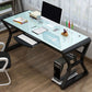 29 "H Contemporary Computer Desk rechthoekig glazen gaming -bureau