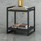 Open Rangement Accent Table Table table de nuit en métal moderne
