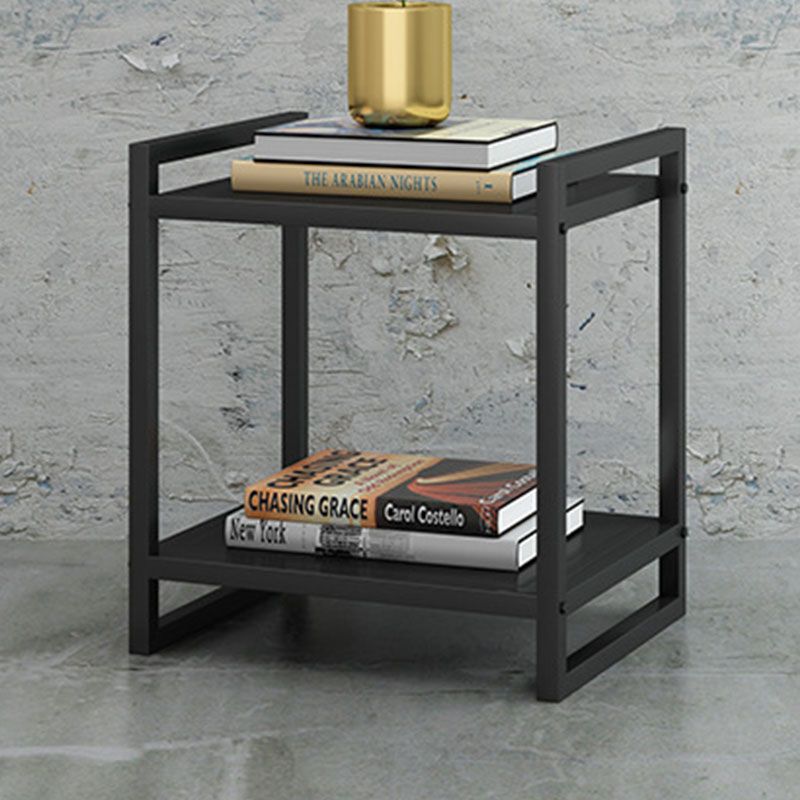 Open Rangement Accent Table Table table de nuit en métal moderne
