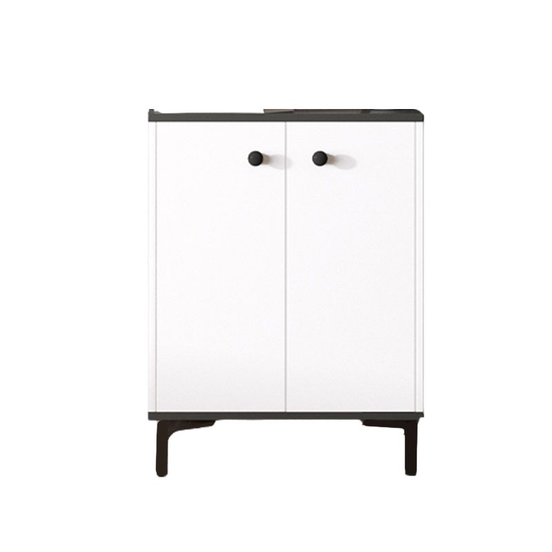 Coffre d'accent contemporain 13,38 "Coffre rectangle de bois de large avec des tiroirs