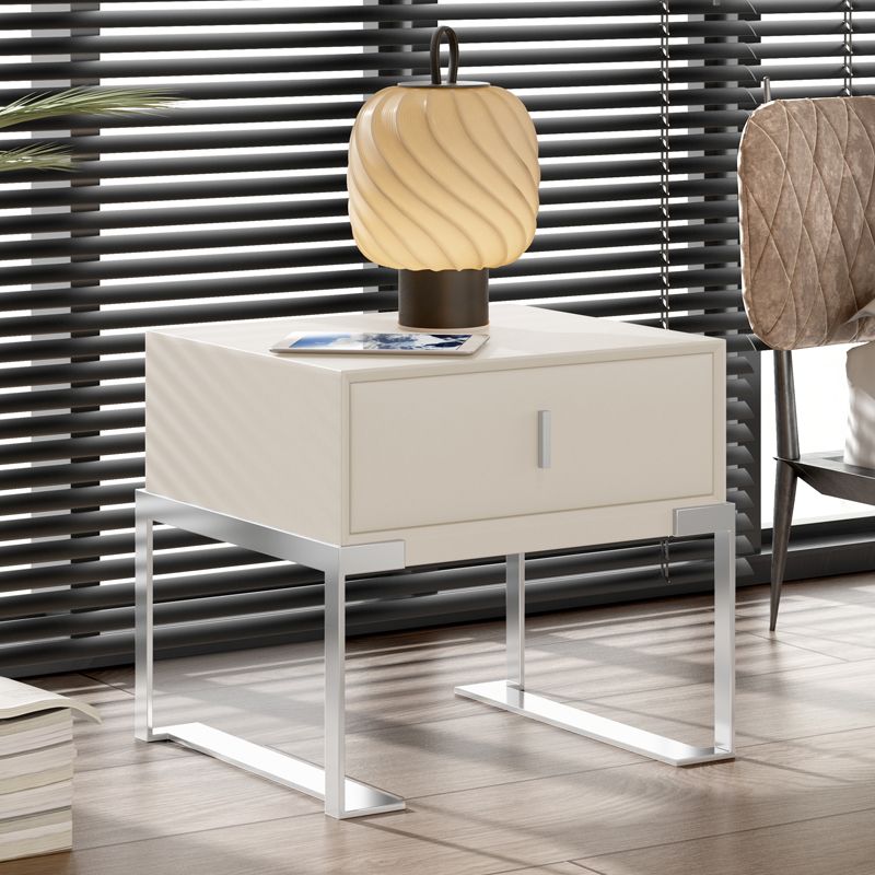 Modernismo cassetto stoccaggio tavolo da notte comodino da letto in legno con cassetto