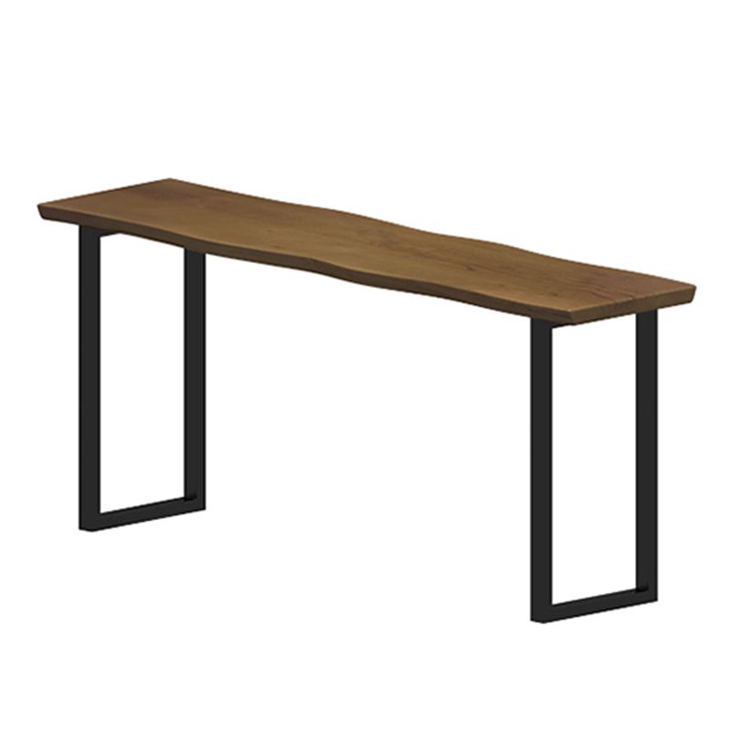 Ensemble de Table de bar rectangulaire de luxe en bois massif, 1/9 pièces, Table de comptoir avec tabourets sans dossier