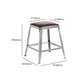 Armless Indoor Barstool Industrial Leather Counter Stool Brushed Silver Clearhalo 'Bar Furniture' 'Bar Stools' 'bar_stools' 'furniture_bar_stools' 'Kitchen & Dining Furniture' 'kitchen&dining_furn' 'kitchen' 'kitchen_furn' Furniture' 1200x1200_bbfc1d73-64fa-4c17-a480-08e4f037a05e