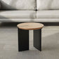 Contemporary Solid Wood Coffee Table Single Round Cocktail Table