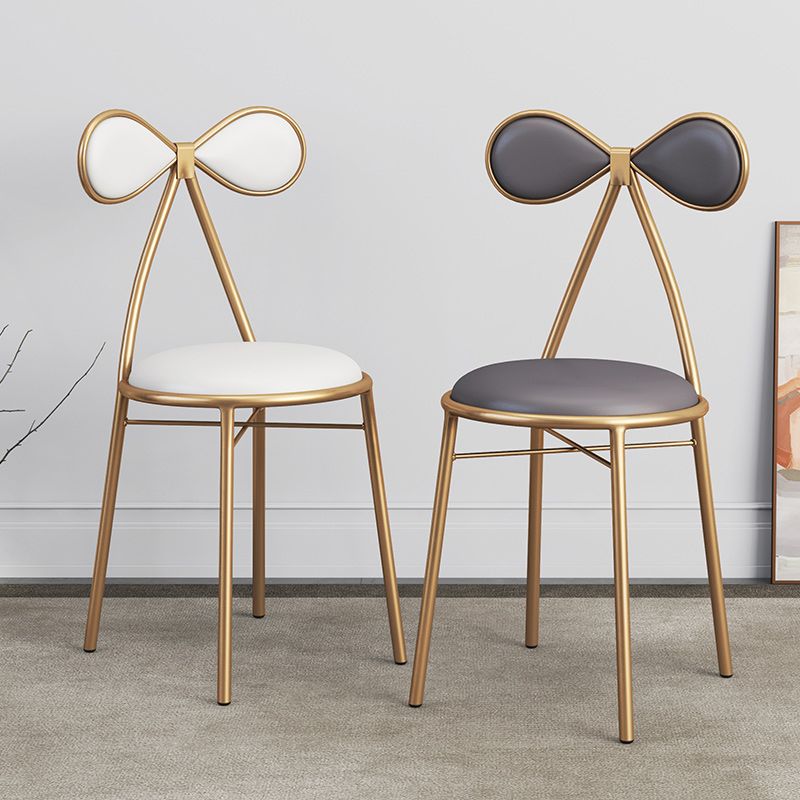 Nordic Design Armless Side Chair Open Back Leather Dining Side Chair Clearhalo ' kitchen&dining_furn' 'Dining Chairs' 'Dining Tables & Seating' 'dining_chair' 'furn' 'furn_dining_chair' 'Furniture' 'furniture_dining_chair' 'Kitchen & Dining Furniture' 'kitchen' 1200x1200_bbfc72e1-1750-4b7a-a187-f8e554130ace