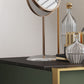 Luxurious Metal Make-up Vanity 4 Solid Wood Drawers Dressing Table