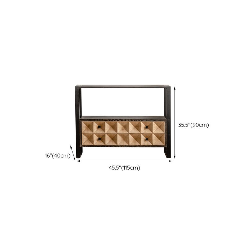 Mid-Century Modern Accent Chest Rectangular Wooden Chest in Distressed Finish Clearhalo 'Cabinets & Chests' 'cabinets_chests' 'furn' 'furn_cabinets_chests' 'Furniture' 'Living Room Furniture' 1200x1200_bbfd9c87-1b0e-430b-a78f-1f3aa603567f