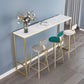 Faux Marble Bistro Bar Table Rectangle Trestle Bar Table for Living Room Clearhalo 'Bar Furniture' 'Bar Tables' 'bar_tables' 'furn' 'furn_bar_tables' 'Furniture' 'Kitchen & Dining Furniture' 1200x1200_bbfe00e4-82b9-41f3-ae48-4bb11e6e070d
