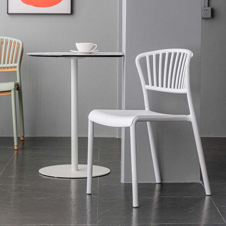 Nordic Style Plastic Dining Room Chair Slat Back Dining Side Chair for Home Use Clearhalo ' kitchen&dining_furn' 'Dining Chairs' 'Dining Tables & Seating' 'dining_chair' 'furn' 'furn_dining_chair' 'Furniture' 'furniture_dining_chair' 'Kitchen & Dining Furniture' 'kitchen' 1200x1200_bc0078ab-2f5b-469d-97da-b159cdaafd8b