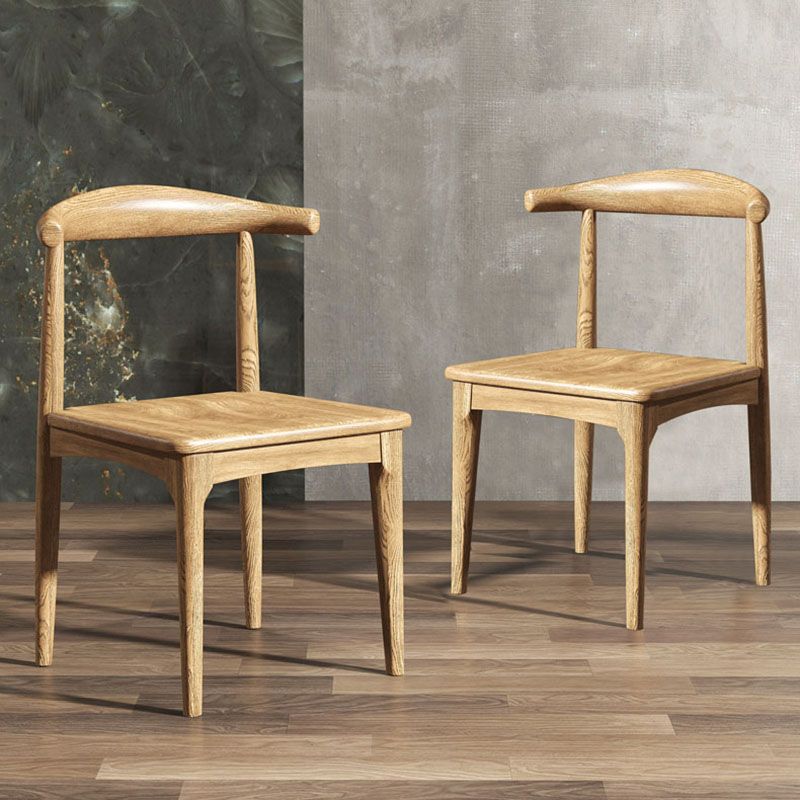 Industrial Design Open Back Side Chair for Kitchen Wood Dining Side Chair Clearhalo ' kitchen&dining_furn' 'Dining Chairs' 'Dining Tables & Seating' 'dining_chair' 'furn' 'furn_dining_chair' 'Furniture' 'furniture_dining_chair' 'Kitchen & Dining Furniture' 'kitchen' 1200x1200_bc03b11a-4508-4fc8-8836-9b9d5153410a