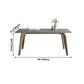 Rectangle Sintered Stone Grey Tone Dining Table Vintage 4 Legs Table for Dining Room Clearhalo ' dining_table' 'Dining Tables & Seating' 'Dining Tables' 'furn' 'furn_dining_table' 'Furniture' 'furniture_dining_table' 'Kitchen & Dining Furniture' 'kitchen&dining_furn' 'kitchen' 'kitchen_dining_table' 1200x1200_bc05b34d-cb36-4b61-9084-aee6919bf171