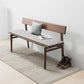 Rectangle Backrest Restaurant Bench Modern Seating Bench with Upholstered