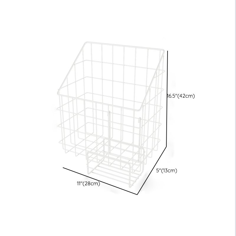 Industrial Floating Bookshelf Closed Back Metal Bookcase with Shelves