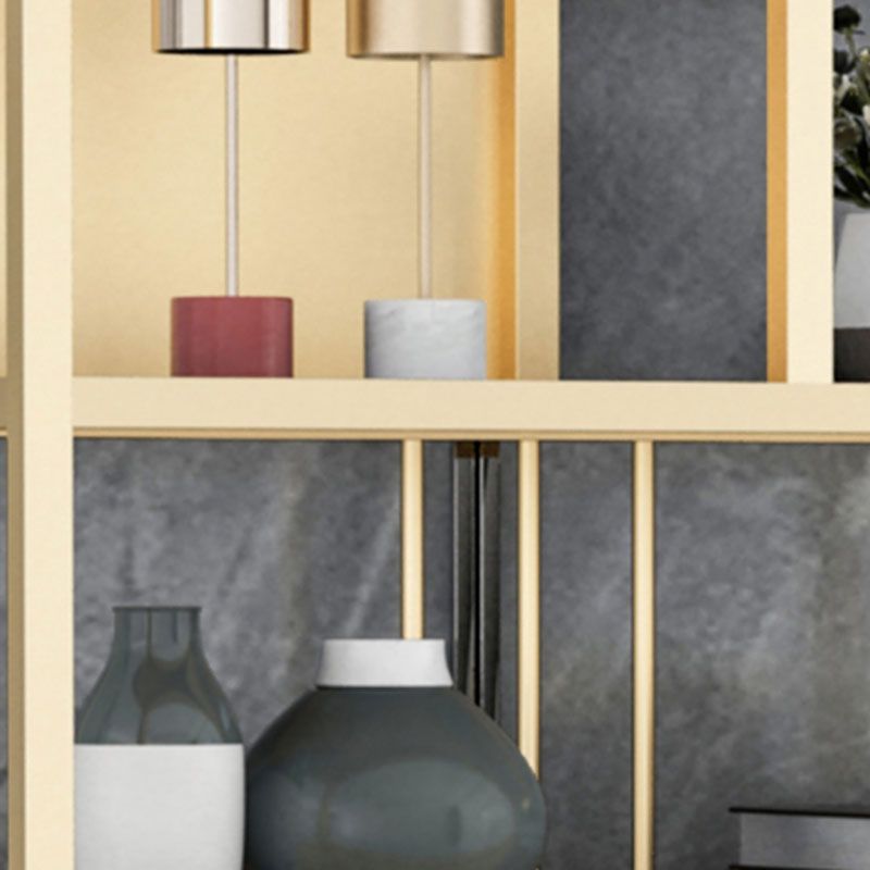 9.84"W 78.74"H Bookshelf Open Back Glam Style for Study Room Home Office Clearhalo 'Bookcases' 'furn' 'furn_bookcases' 'Furniture' 'furniture_bookcases' 'kitchen' 'kitchen_bookcases' 'Living Room Furniture' 'Office Furniture' 1200x1200_bc0f2097-4bf9-479d-abf6-09fc7ca94c64