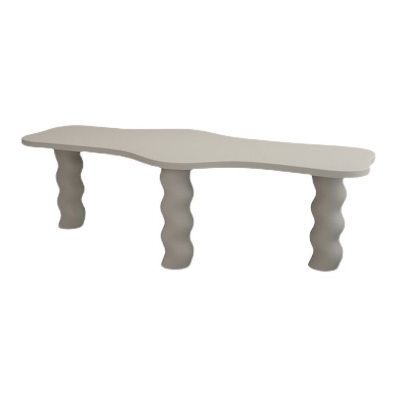 Contemporary Wood Office Desk Irregular Shape Task Desk with 3 Legs in White/Black/Grey Clearhalo 'furn' 'furn_office_desk' 'Furniture' 'Office Desks' 'Office Furniture' 'office_desk' 1200x1200_bc0f45a4-8c36-4b15-a039-01cba5b80a16