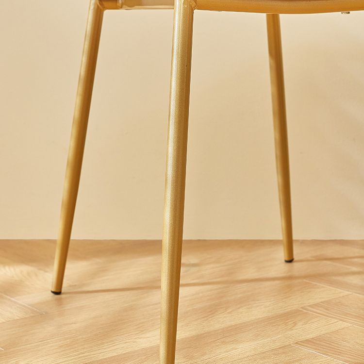 Contemporary Style Kitchen Metal Dining Chair Wingback Dining Armless Side Chair Clearhalo ' kitchen&dining_furn' 'Dining Chairs' 'Dining Tables & Seating' 'dining_chair' 'furn' 'furn_dining_chair' 'Furniture' 'furniture_dining_chair' 'Kitchen & Dining Furniture' 'kitchen' 1200x1200_bc11401b-1e36-4fd2-a9a0-90571b51a995