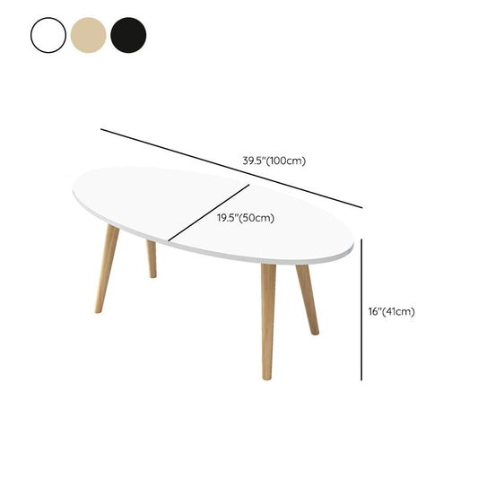 Mesa contemporánea de 3 patas y 4 patas mesa de café de madera
