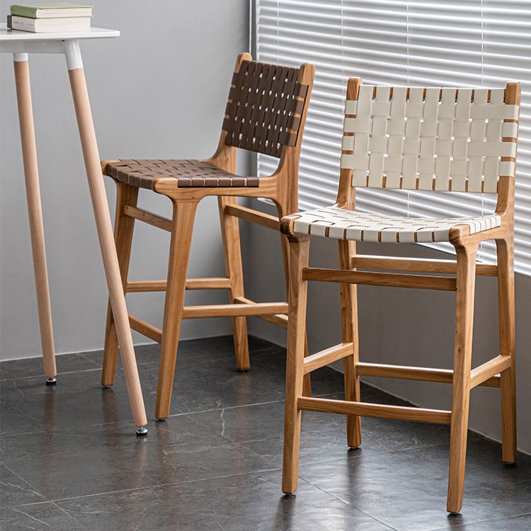 Contemporary 37" Height Solid Wood Backrest Counter High Stool Clearhalo 'Bar Furniture' 'Bar Stools' 'bar_stools' 'furn' 'furn_bar_stools' 'Furniture' 'Kitchen & Dining Furniture' 1200x1200_bc12ba03-850d-4d7f-8ba8-8ce7d8ac66af
