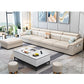 Contemporary Sofa Cotton Solid Wood Living Room Slipcovered Sofa & Chaise