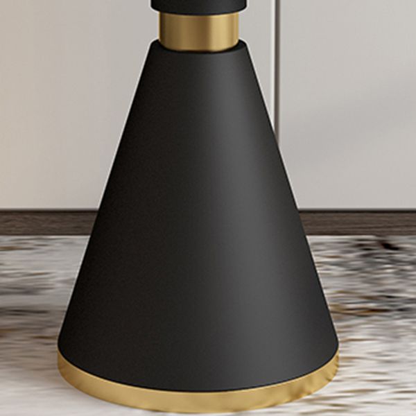 メタルモダンラウンドダイニングテーブルダイニングルーム用の焼結石トップテーブル