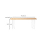 Modern Double Pedestal Dining Table Wood Table for Dining Room Kitchen Clearhalo 'Dining Tables & Seating' 'Dining Tables' 'dining_table' 'furn' 'furn_dining_table' 'Furniture' 'Kitchen & Dining Furniture' 1200x1200_bc180dab-5bd5-4639-89f3-a78cf94f6826