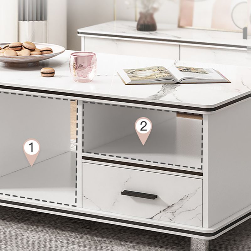 Artificial Wood Coffee or End Table Rectangular Coffee Table with Storage Clearhalo 'Coffee & Accent Tables' 'Coffee Tables' 'coffee_tables' 'furn' 'furn_coffee_tables' 'Furniture' 'Living Room Furniture' 1200x1200_bc1929f5-ecbe-41f0-afbe-f0688b1892f4