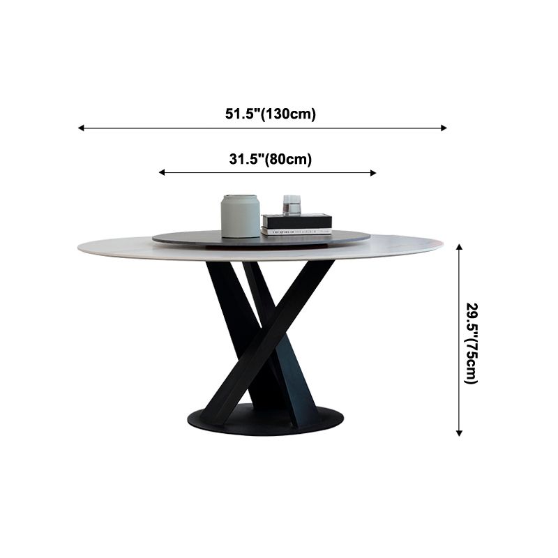 Contemporary Sintered Stone Table Standard Round Dining Table with Pedestal Base Clearhalo ' dining_table' 'Dining Tables & Seating' 'Dining Tables' 'furn' 'furn_dining_table' 'Furniture' 'furniture_dining_table' 'Kitchen & Dining Furniture' 'kitchen&dining_furn' 'kitchen' 'kitchen_dining_table' 1200x1200_bc193bd9-98a8-47c0-9f0e-045617c7173c