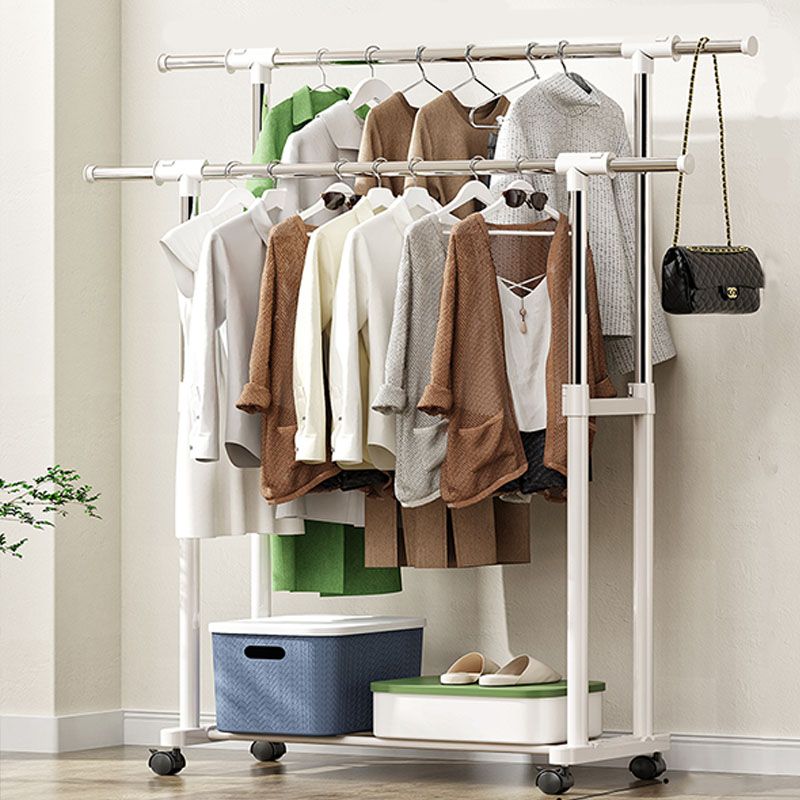 Nordic Hall Stand Stand Hooks and Castors Hall Tree Hanger Sala de dibujo