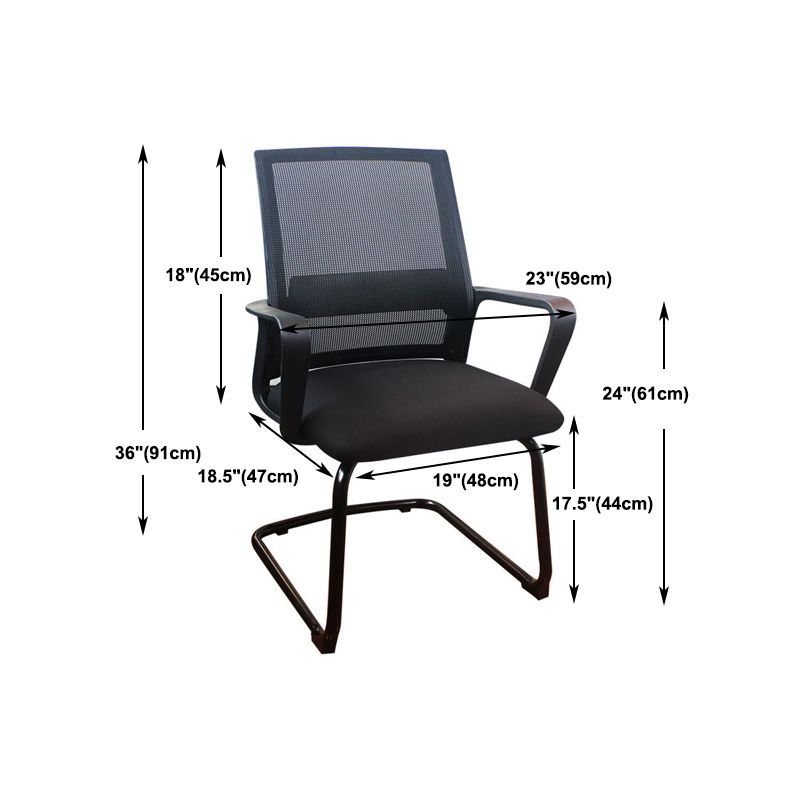 18 Wide Contemporary Office Chair Black Breathable AirGrid Desk Chair Clearhalo 'furn' 'furn_office_chair' 'Furniture' 'Office Chairs' 'Office Furniture' 'office_chair' 1200x1200_bc1d3315-20c8-4209-ac5a-c29ca320b86a