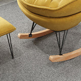 Modern Nursery Nursery Both Seanch Sedia soggiorno sedia a dondolo con pouf